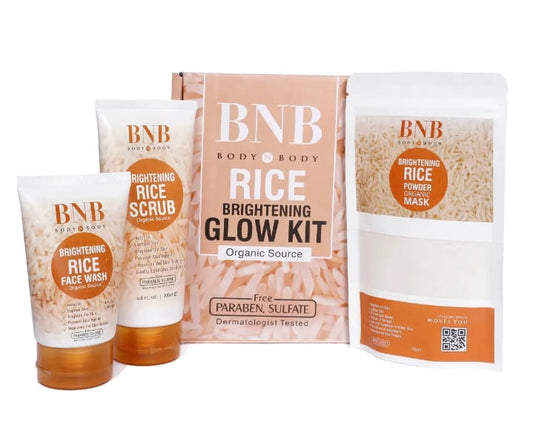 BNB Whitening Rice Extract Bright & Glow Kit